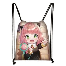Spy X Family Drawstring Bag Loid Forger Anya Yor Forger Casual School Backpack S - £48.33 GBP