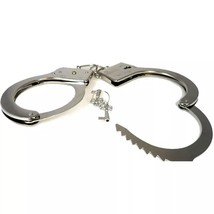 Trick Police Silver Metal Handcuff w/Keys Cosplay Costume Party Favor Stage Prop - £3.76 GBP