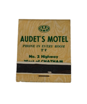 Vintage Audet&#39;s Motel Matchbook - AAA - Fish - $9.89