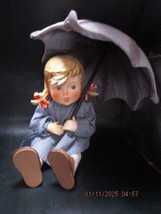 Hummel Goebel Umbrella Girl Ceramic And Cloth Clothing ^^ - $64.35