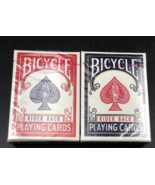 New Unopened 2 Bicycle Rider Back Red &amp; Blue Playing Cards Poker #808 USA - $12.19