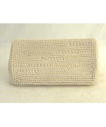 Vintage Beaded Pearl Purse/Clutch/Handbag, Zippered, White Ivory, Weddin... - $26.73 CAD