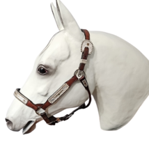 Kathy&#39;s Sterling Silver Overlay Full Horse Western Show Halter  - £319.48 GBP