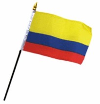 Colombia 4&quot;x6&quot; Desk Stick Flag (No Base) (1 Flag) - $3.88+