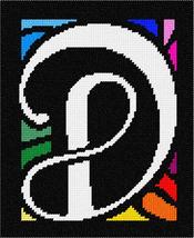 Pepita Needlepoint kit: Letter D White Stained Glass, 7&quot; x 9&quot; - £39.91 GBP+