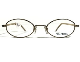 Nautica N7039 084 Eyeglasses Frames Brown Round Full Rim 46-21-135 - $41.86