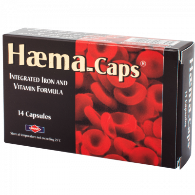 HAEMA - CAPS ( FERROUS FUMARATE + FOLIC ACID + CALCIUM + COPPER + LINOLEIC ACID
