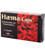 HAEMA - CAPS ( FERROUS FUMARATE + FOLIC ACID + CALCIUM + COPPER + LINOLE... - £26.34 GBP