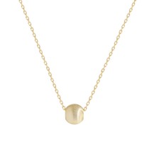 Fine jewelry 925 sterling silver textured small ball necklace simple minimal  je - £23.05 GBP