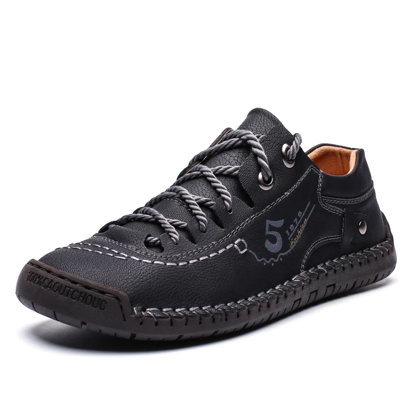 Men Casual Shoes Leather Fashion Men  Handmade  Man Shoes Lightweight Mens Loafe - £159.13 GBP
