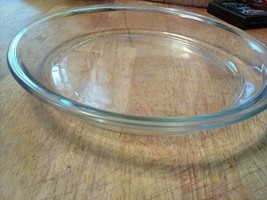 Anchor Hocking Ovenware #1060 9&quot; Clear Glass Pie Plate Baking Dish .75 Q... - £10.05 GBP