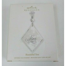 2012 Hallmark Keepsake Ornament Beautiful You Etched Glass Crystal Bead - £7.62 GBP