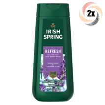 2x Bottles Irish Spring Refresh Epsom Salts &amp; Lavender Face &amp; Body Wash | 20oz - £24.05 GBP