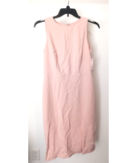 NWT The Limited Dress Womens Sz 8 Peach Sheath New Drew Sleeveless Midi ... - $51.60 CAD