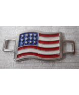 Red Wing Shoe American Flag Boot Lace Shoe Keeper Charm Watch Clip USA S... - £5.53 GBP