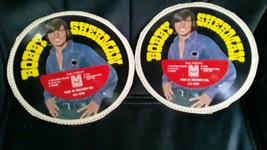 Bobby Sherman  2 cardboard cereal 33 RPM Records  - &#39;Love&#39; &amp; &#39;Seattle&#39; - £12.05 GBP