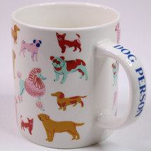 Parker Lane DOG PERSON Coffee Mug Stoneware Tea Cup 16 Oz  Colorful Dogs Mug - $9.28