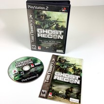 Tom Clancy&#39;s Ghost Recon PS2 PlayStation 2  * Complete CIB w/ Game, Manual, Case - £4.71 GBP