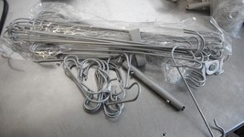 DROP HANGING LIGHTING HARDWARE PARTS LOT RODS, CABLES AND MORE 6LBS - £7.20 GBP