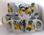 8X Royal Norfolk Tuscan Lemon Coffee Cups Mugs - £54.48 GBP