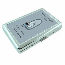 Unicorn Mirror Em1 Hip Silver Cigarette Case Id Holder Metal Wallet 4&quot; X 2.75&quot; R - £6.35 GBP