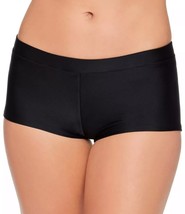 SALT + COVE Women&#39;s Black Stretch Lined Moderate Coverage Boy Shorts L - £11.37 GBP