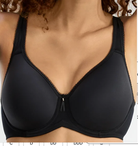 WACOAL 40DD Basic Beauty Spacer T-Shirt Bra | Black | 853192 NEW - £36.03 GBP