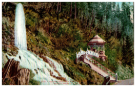 No. 1935 Oxone Falls and Springs Shasta Route, CA Mitchell Postcard. Posted 1909 - £13.16 GBP