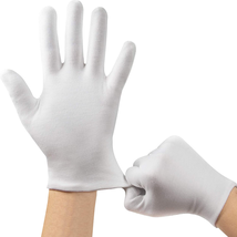 20 Pcs Cotton Gloves White Cotton Gloves for Women and Men, Washable 10 Pairs - £9.94 GBP
