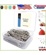 Extra Strong 3.3-Inch Safety Pins - 50pcs Stainless Steel for Sewing &amp; C... - $26.56 CAD