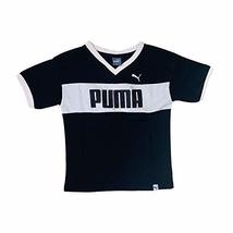 Puma Girls Tshirt 100% Cotton (Black/Light Pink/Glitter Print, 6 Years) - £7.84 GBP