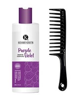 Kashmir Keratin Purple Violet Conditioner PLUS Wide Shampoo Comb - £21.22 GBP