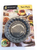 Bradshaw Mini Tart Pans New Old Stock, Set Of Four, Non Stick, #04387, P... - $9.26