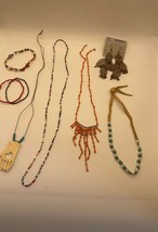 EUC Seed Bead Beaded Jewelry Bundle Tribal Native Boho Necklaces Bracelets - $9.90