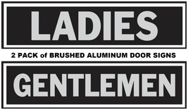 LADIES &amp; GENTLEMEN 2 Door SIGNs Adhesive Restroom Bathroom Door men wome... - $28.31