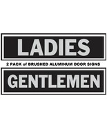 LADIES &amp; GENTLEMEN 2 Door SIGNs Adhesive Restroom Bathroom Door men wome... - $521.71 MXN