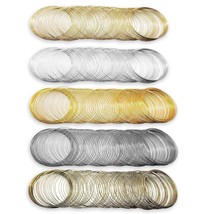 Memory Wire Steel Silver Gold Bronze Gunmetal Bulk Jewelry Making 500 Loops - £20.27 GBP