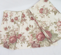 Waverly Norfolk Rose Floral Mulberry 3-PC Balloon Valances - New - £61.35 GBP