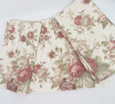 Waverly Norfolk Rose Floral Mulberry 3-PC Balloon Valances - New - $78.00