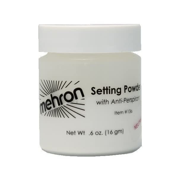 Mehron Ultrafine Makeup Setting Powder - Neutral/Translucent (0.6 Oz)  - $24.00