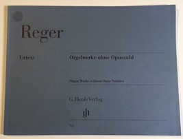 Sheet Music Book REGER Organ Works Without Opus Number Henle Urtext Henl... - $15.95