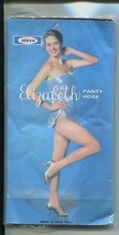 Vtg 1980s Elizabeth Pantyhose Sheer Black New Sealed NOS One Size Fits All - £7.81 GBP