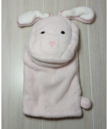 Pottery Barn Kids Bath Puppet Bath Mitt Washcloth Pink bunny rabbit terr... - £3.90 GBP