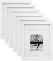 8X10 Picture Frames Set of 4, Made of Solid Wood Covered by Plexiglass Display 6 - £39.43 GBP