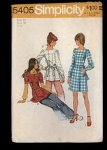 SIMPLICITY 5405- Misses' Mini Dress or Tunic -  Size 12 Bust 34 * 1972  ... - $7.95