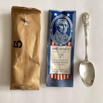 1939 James Monroe No 5 US Presidents Rogers Co IS Silver Plated Spoon + Insert - £17.18 GBP