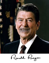 President Ronald Reagan Official Portrait Autographed 11X14 Photograph - £12.56 GBP