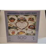 Ingredients for a Happy Home FX Schmid 500 Piece Jigsaw Puzzle 18&quot; x 24&quot; - £31.23 GBP