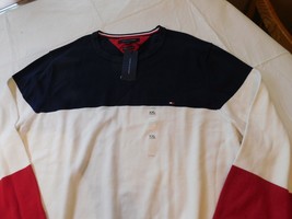 Tommy Hilfiger Long Sleeve Shirt 78C6134 416 navy red XXL Premium Cotton... - £24.47 GBP