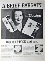 Jockey A Brief Bargain 3 pack and save 1962 Vintage print ad - $188.21 MXN